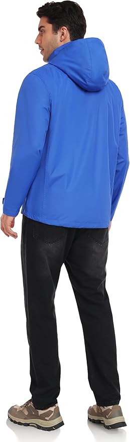 Little Donkey Andy Men's Waterproof Rain Jacket Outdoor Lightweight Rain Shell Coat for Hiking,Golf,Travel