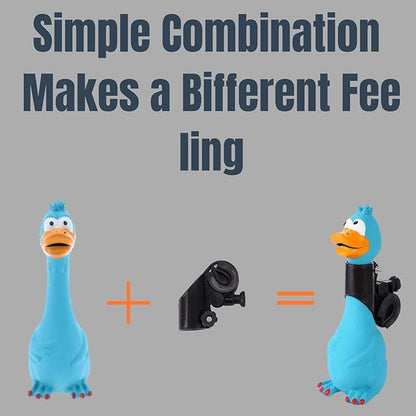 New Children's Bicycle and Scooter Horn, Cute and Funny Squeeze Horn, for Children/Adults/Bicycles/Motorcycles, Squeaks Up to 25 Seconds - Squawking Novelty Gag Gift