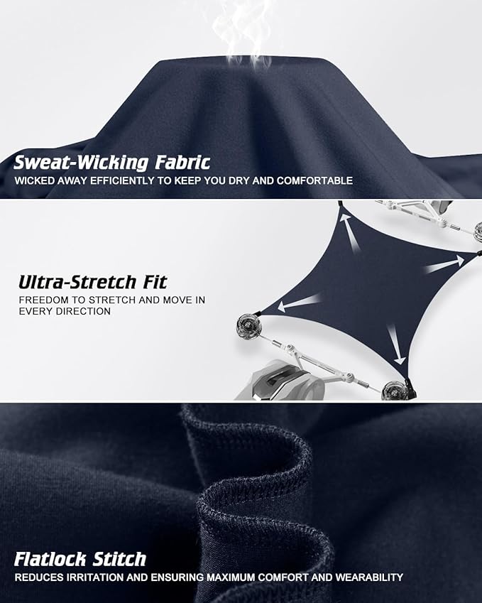 CL convallaria Long Johns Thermal Underwear for Men Soft Fleece Lined Base Layer Cold Weather Top Bottom Gift Set