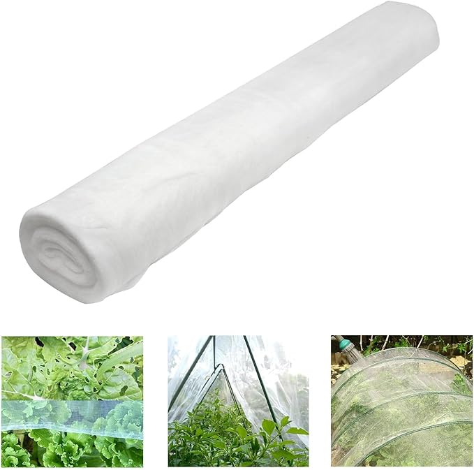 8FT x 100Ft Mosquito Bug Insect Bird Fine Mesh Net Barrier Hunting Blind Garden Screen Netting for Protect Your Plant Fruits Flower