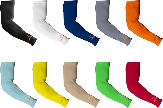 ARMORAY Arm Sleeves for Men or Women - Tattoo Cover Up - Cooling Sports Sleeve for Basketball Golf Football