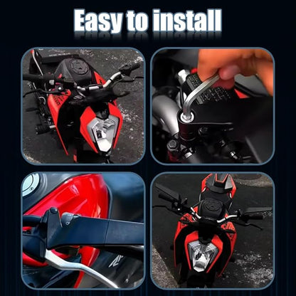 Rear View Mirror 10MM and 8MM Motorcycle Universal Adjustable Rotating Stealth Wind Wing Side Mirrors Fits for Kawasaki Z400 Z650 Z900 Z1000 fit for Duke 125 200 250 390 690 790 1290