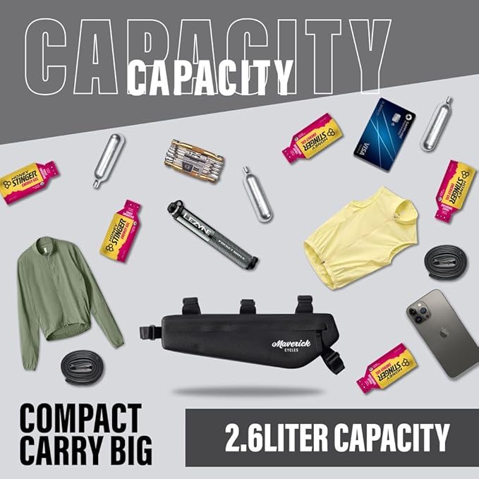 Bike Venture Frame Bag Triangle Bag (Black)