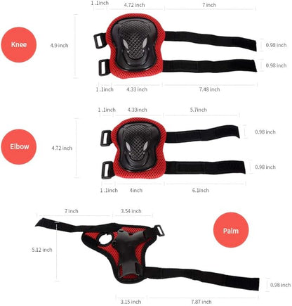 XJD Kids Bike Helmet,Multi-Sport Protective Gear Set for 3-5-8-14 Years Boys Girls with Knee and Elbow Pads Wrist Guards fit Roller Skates,Cycling,Skateboarding,Christmas Birthday Gifts for Kids