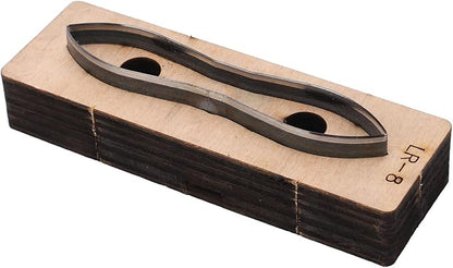 Hyuduo Leather Metal Cutting Die, Alloy Steel and Birch Construction, for DIY Crafts, Wallets, Belts, Compatible with Multiple Materials