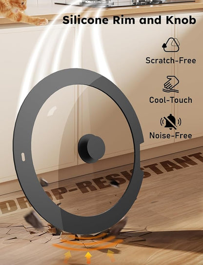 Pro DUXANO 12PC Nonstick Pots and Pans Set&Hybrid 3-Ply Stainless Steel Skillet, High Heat Sear&Fry, 2-Layer Ceramic Induction Cookware, 9H Scratch-Resistant&Anti-Warp,PFAS Free,All Cooktop/Dishwasher