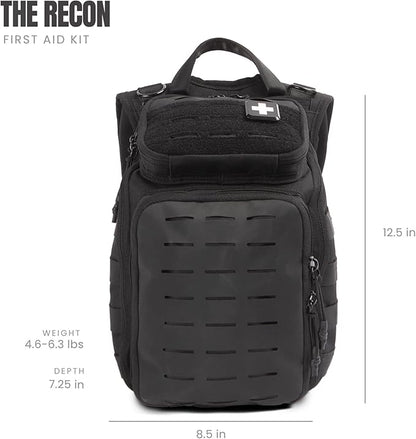 My Medic Recon PRO - HSA FSA First Aid Kit - 250+ First Aid and Survival Essentials, Supplies, & Must Have IFAK for Home, Car, Office or Business - Black