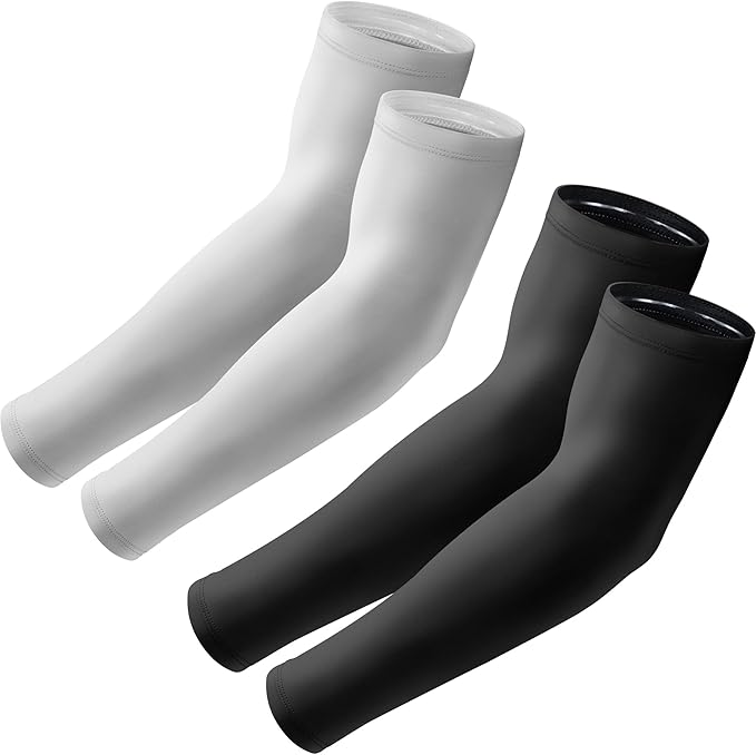 Arm Sleeves, UV Sun Protection Sports Non Slip Compression Cover for Men/Women