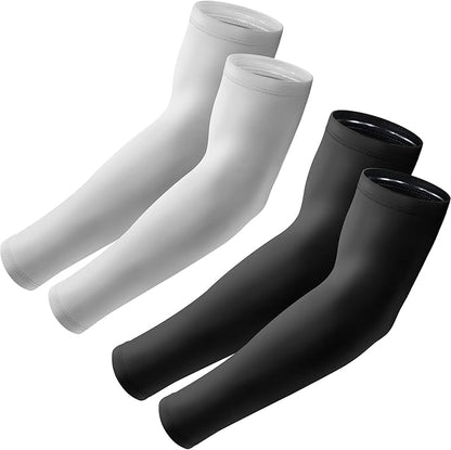 Arm Sleeves, UV Sun Protection Sports Non Slip Compression Cover for Men/Women