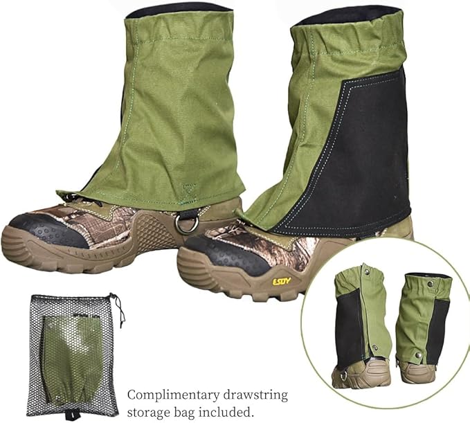 Short Leg Gaiters,Shoe Covers,Hiking Gaiters,Lightweight and Adjustable, Available in All Seasons,Waterproof,for Men and Women Hiking, Mountaineering,Walking, Hunting