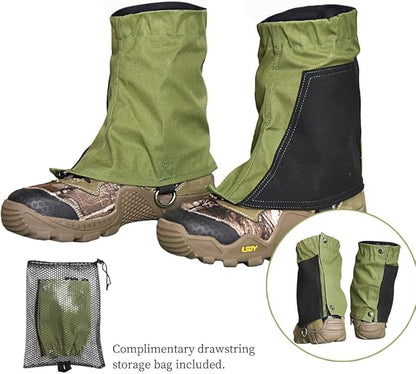 Short Leg Gaiters,Shoe Covers,Hiking Gaiters,Lightweight and Adjustable, Available in All Seasons,Waterproof,for Men and Women Hiking, Mountaineering,Walking, Hunting