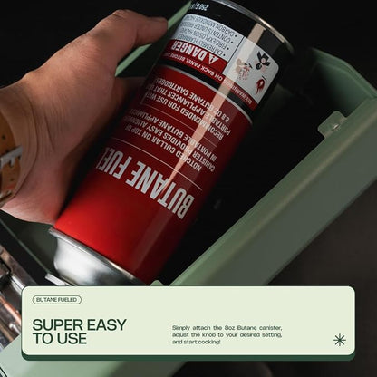 Portable Gas Stove - Reliable Gas Burners for Cooking - Outdoor Gas Stove, Indoor Gas Stove - Versatile Camping Stove - Safe Gas Cooking Burner - Gas Stove by Altena