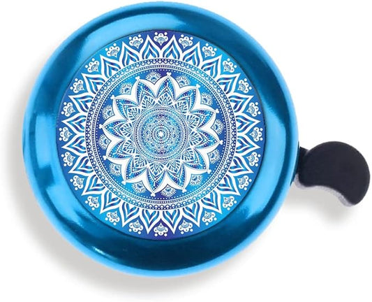 WIRESTER Blue Aluminum Round Bike Bell, Classic Ring Bicycle Bell, Bike Accessories Bell Ring for Adults Kids Girls Boys