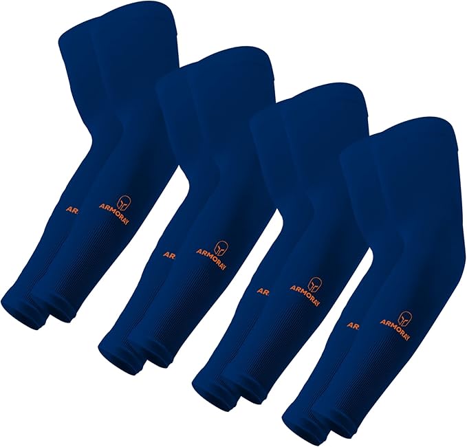 ARMORAY Arm Sleeves for Men or Women - Tattoo Cover Up - Cooling Sports Sleeve for Basketball Golf Football