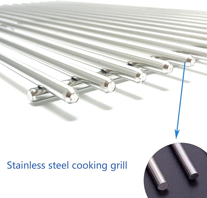 67552 Stainless Steel 3-Piece Cooking Grate Replacement Parts for Weber Summit 600 Series E/S 640, 650, 660, 670 Gas Grills 19-1/4“