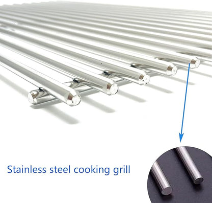 67552 Stainless Steel 3-Piece Cooking Grate Replacement Parts for Weber Summit 600 Series E/S 640, 650, 660, 670 Gas Grills 19-1/4“