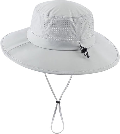 Home Prefer UPF 50+ Sun Hats for Men Women Foldable Wide Brim Fishing Hat Quick Dry Summer Outdoor Garden Safari Bucket Hat