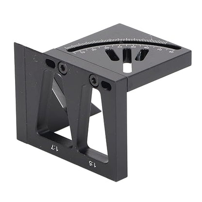 3D Woodworking Square Aluminum Alloy Multi Angle Measuring Ruler 45 90 Degree Carpenter Square Protractor