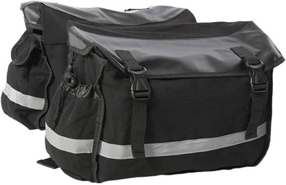 Colaxi Bike Pannier Double Pannier Cycling Side Bags Large Capacity Bike Bags for Rear Rack Bicycle Saddle Bag for Traveling, Black