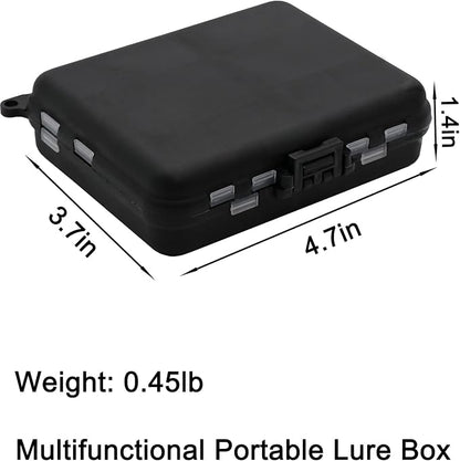 Fishing Accessories Kit with Hooks, Bass Casting, Sinkers, Swivels, Snaps, Sinker Slides, Line Beads, Fishing Set with Tackle Box Lanyard