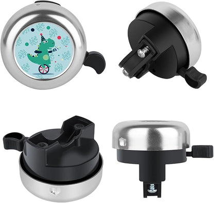 MZELQ Bicycle Bell Cute Clear Sound Adjustable Size Aluminum Bike Accessories Bell Ring for Girls Women Kids Adults