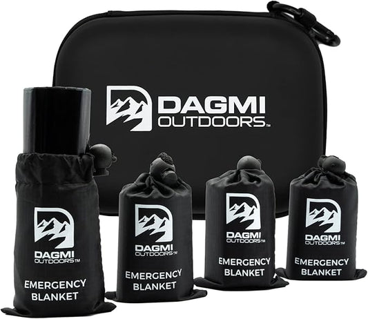 Emergency Mylar Thermal Blanket 4 Pack. Space Blankets for Survival Kits & Extreme Cold Weather - NASA Designed - Perfect for Camping Survival, Bug Out Bag, Hiking, Car Survival