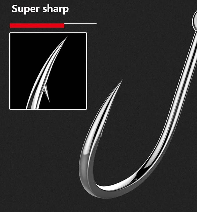Dyxssm 150pcs/lot Circle Fishing Hooks Extra Strength Octopus Barb Fishing Hook with Offset Ponit