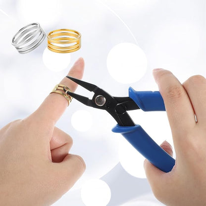 Jump Ring Opener Finger Tools with Split Rings Pliers, 5 Pcs Jump Rings Pliers Stainless Steel Jumps Ring Opener Tool Set Jewelry Making Plier Tools for Beading, Necklace Repair, DIY Crafts