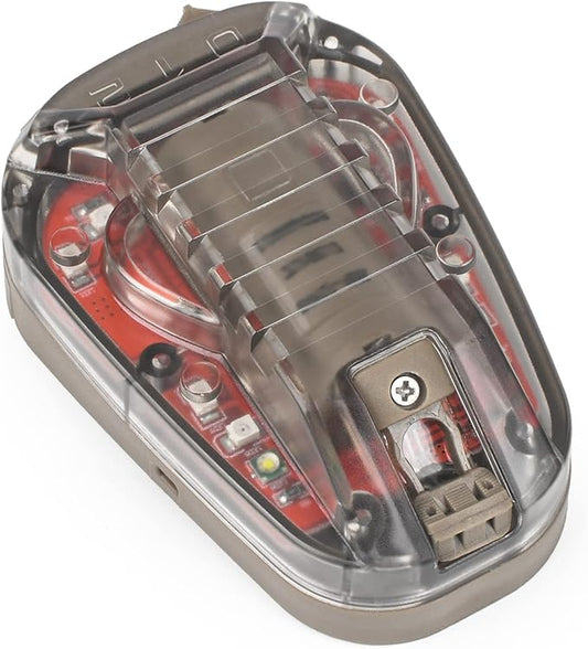 NOBUHIRO Tactical Helmet Signal Light Optional 4 Modes with Visible LED + IR Constant-on/Strobe, Waterproof Ladybird Survival Identification Lamp for Outdoor Sports