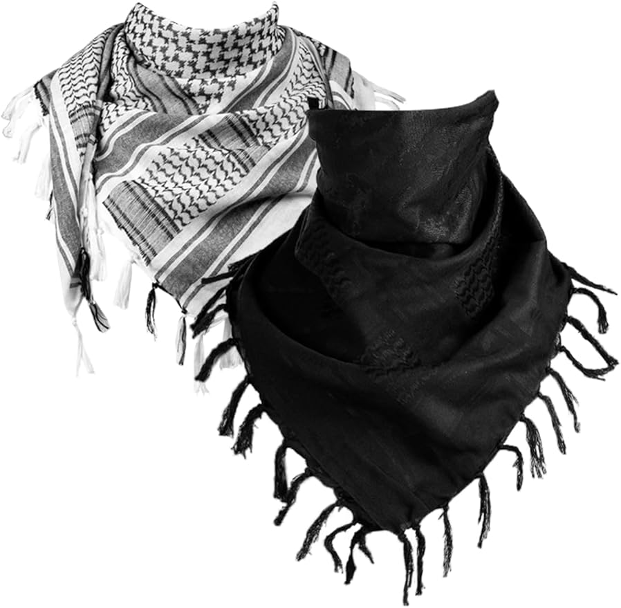 FREE SOLDIER Scarf Military Shemagh Tactical Desert Keffiyeh Head Neck Scarf Arab Wrap with Tassel for Men Women