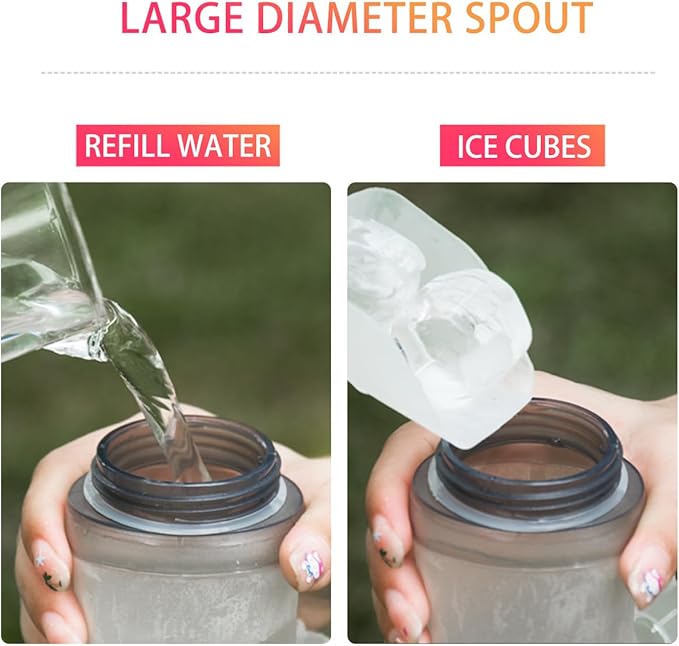 Soft Flasks Soft Running Water Flask Collapsible Soft Water Bottles Small BPA-Free for Sports Hiking Hydration Pack 500 ml/17oz，300 ml/10oz（500ml,blue）