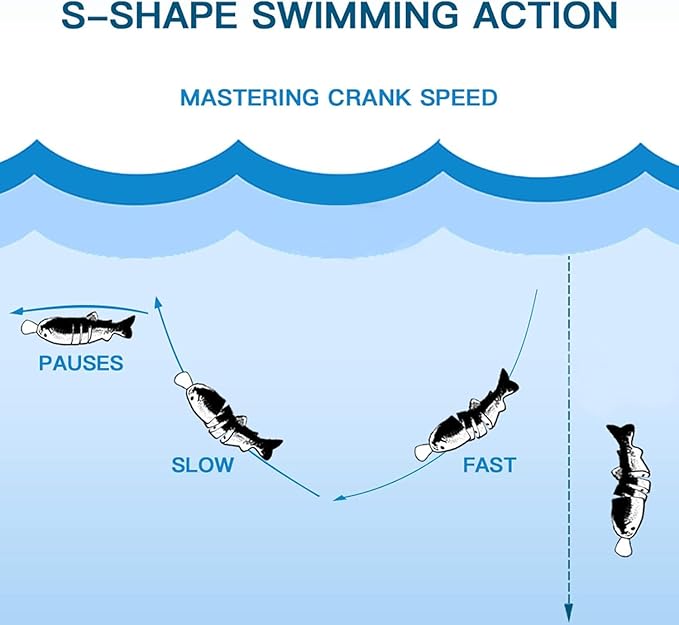 Fishing Lures for Bass Trout Topwater Multi Jointed Swimbaits Slow Sinking Bionic Swimming Lures Bass Freshwater Saltwater Bass Lifelike Fishing Lures Kit