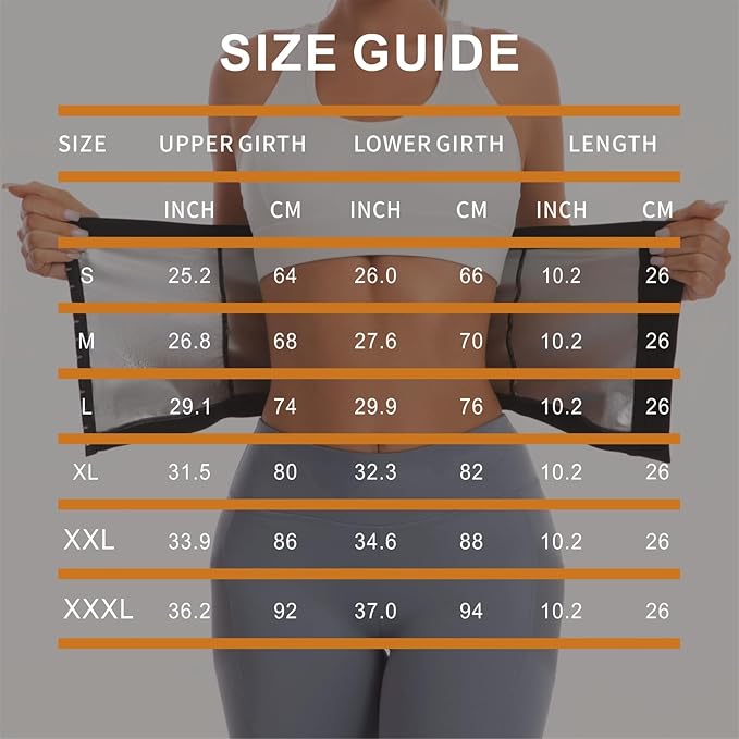 Sauna Suit Waist Trainer for Women,Sweat Waist Trimmer Belt Heat Trapping Weight Loss Shapewear for Women Belly Fat