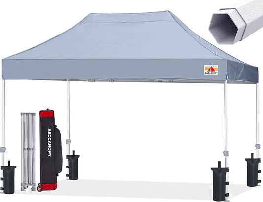 ABCCANOPY Commercial Pop Up Canopy Tent 10x15 Premium-Series, Grey