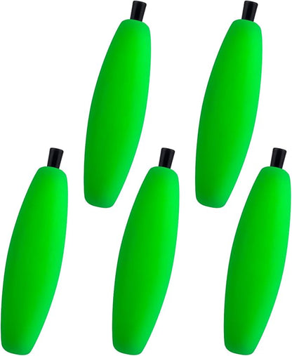 Dr.Fish 15 Pack Fishing Float Cigar Foam Bobbers Peg Floats Slip Fishing Corks Bobber for Santee Catfish Rig Crappie Freshwater Saltwater