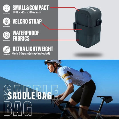 Bike Saddle Bag Cycling Seat Pack Waterproof Bicycle Under Seat Pouch