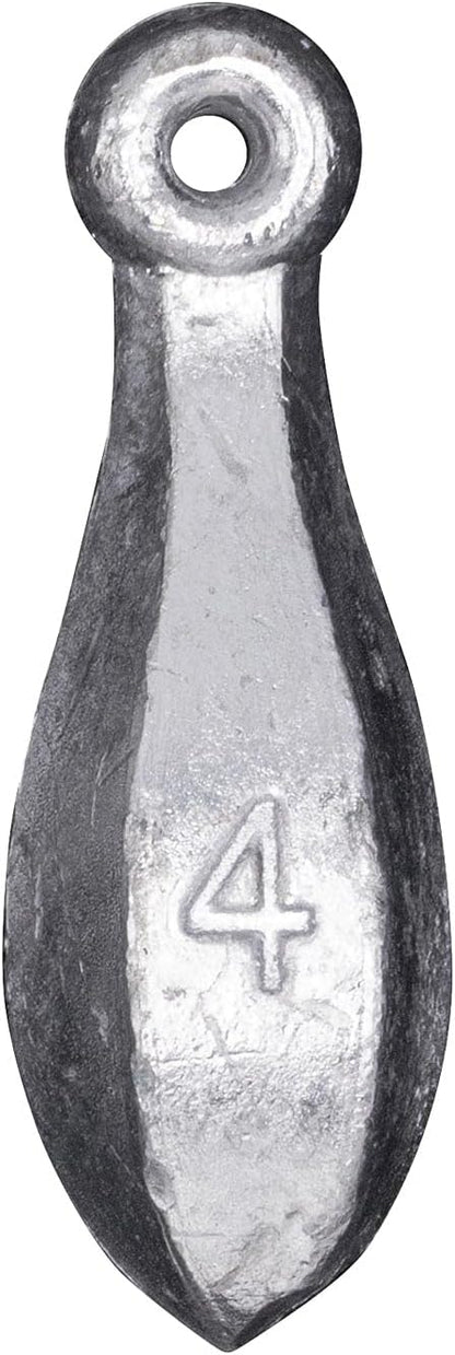 Rite Angler Bank Sinkers Tear Drop Shaped Fishing Weights in Assorted Sizes Freshwater and Saltwater Casting 1/2 lb. Bags