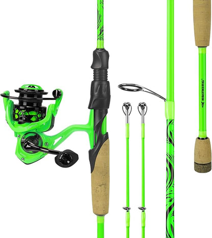 KastKing Zephyr Dual-tip Fishing Rod & Reel Combo, Dual Tips Section for Different Powers, IM6 Graphite 2Pc Blanks, KastFlex Technology, Rubber Cork Handle, Integrate Hook Keeper, 8 Models