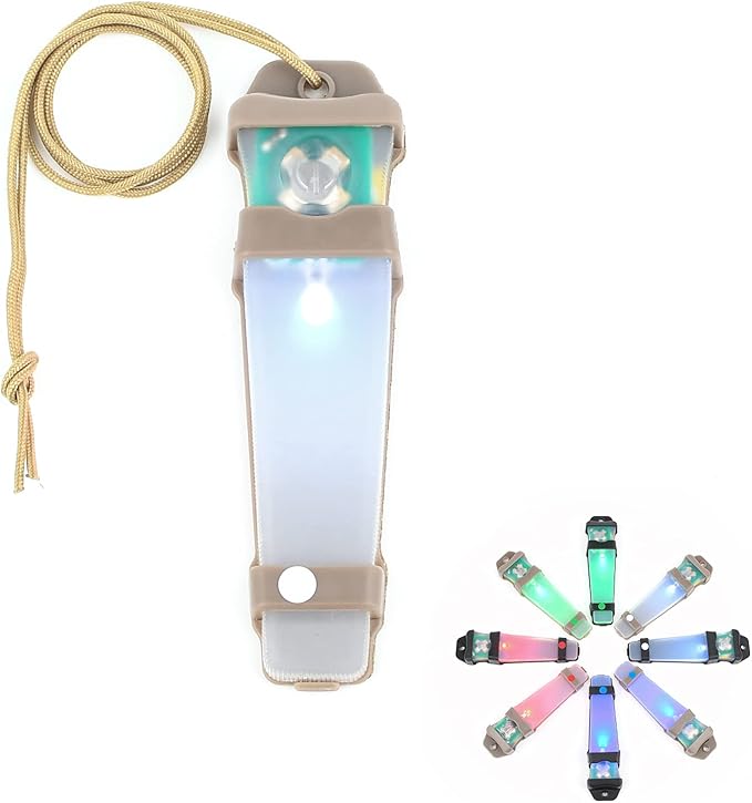 Personal Identification Marker - Tactical Helmet Light, Portable Survival Signal Light for Hiking, Boating, Cycling, Fishing