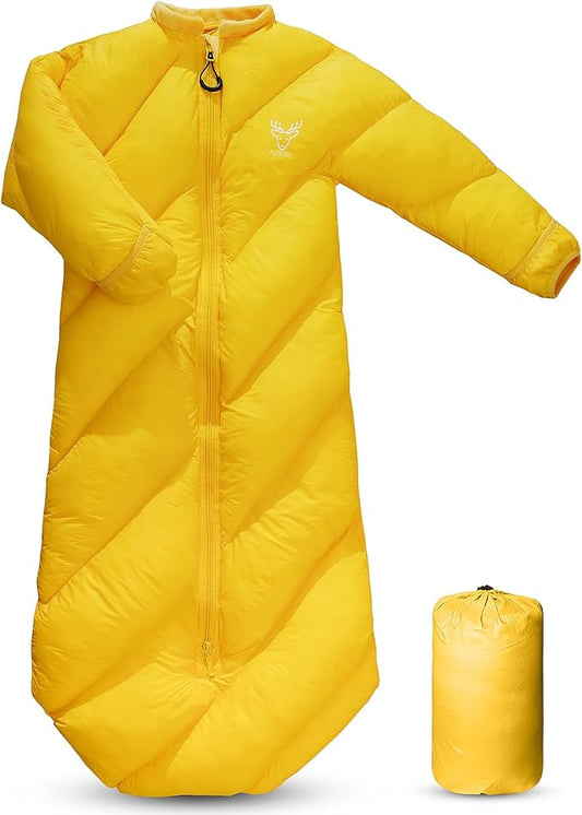 T40 Toddler Sleeping Bags Boys Girls |Ages 2-4| Puffy Kids Sleeping Bag Camping Sleepovers |up to 46 in| Lightweight Compact Comfort for Indoor Outdoor | Machine Washable (Autumn)