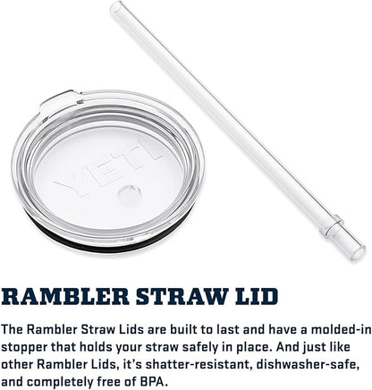 YETI Rambler 42 oz Tumbler with Handle and Straw Lid, Travel Mug Water Tumbler, Vacuum Insulated Cup with Handle, Stainless Steel, Firefly Yellow