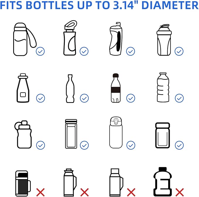 NOOLA Fanny Pack Waist Bag for Men Women, Lightweight Waist Pack with Water Bottle Holder, Adjustable Belt Bag with Multi-Pockets for Hiking, Dog Walking, Outdoor, Cycling, Running, Travel, Black