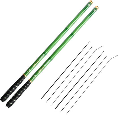 Goture//Telescopic Tenkara Fishing Rod Kit//Ultralight Travel Fishing Rod,Portable Collapsible Bass Crappie Rod, Carbon Fiber Inshore Stream Trout Pole 10 12 15 18 21 24 Free Tip Set(Top 3 Segment)