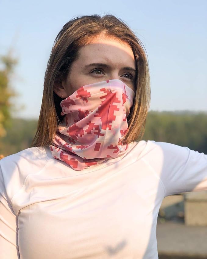 BASSDASH UPF 50+ UV Sun Protection Neck Gaiter Fishing Mask Hunting Kayaking Hiking Cycling Ski Sports