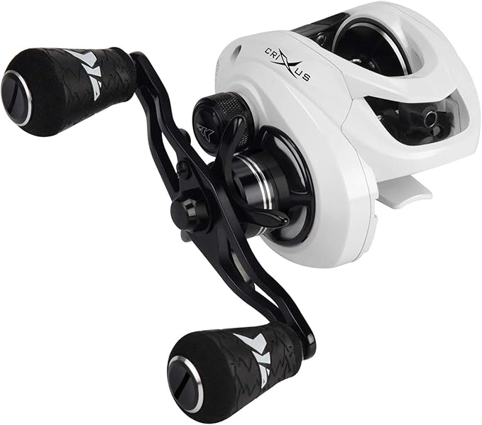 KastKing Crixus Fishing Rod and Reel Combo, High Performance Spinning & Baitcaster Combo, IM6 Graphite 2Pc Blanks, Zirconium Oxide Rings, SuperPolymer Handle, Lightweight Reel with Aluminum Spool