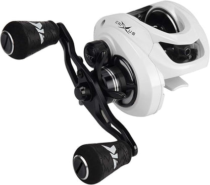 KastKing Crixus Fishing Rod and Reel Combo, High Performance Spinning & Baitcaster Combo, IM6 Graphite 2Pc Blanks, Zirconium Oxide Rings, SuperPolymer Handle, Lightweight Reel with Aluminum Spool