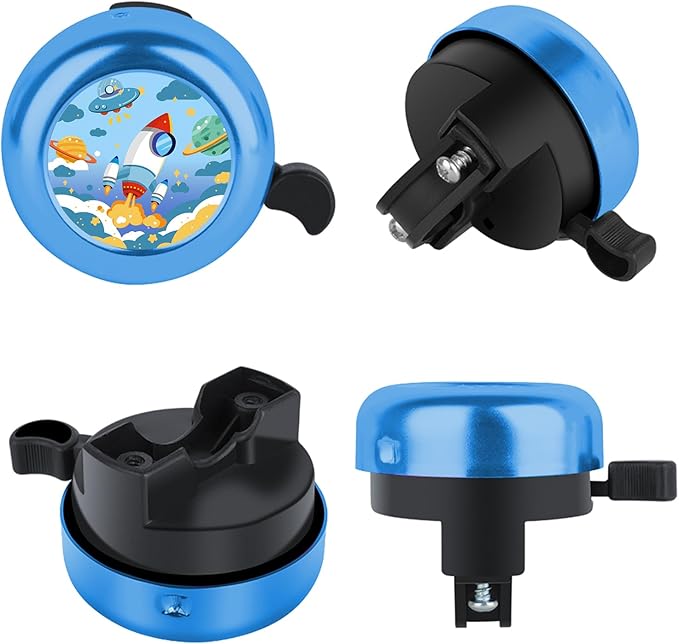 MZELQ Bicycle Bell Cute Clear Sound Adjustable Size Aluminum Bike Accessories Bell Ring for Girls Women Kids Adults