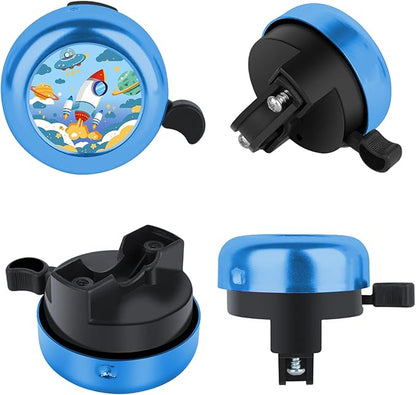 MZELQ Bicycle Bell Cute Clear Sound Adjustable Size Aluminum Bike Accessories Bell Ring for Girls Women Kids Adults
