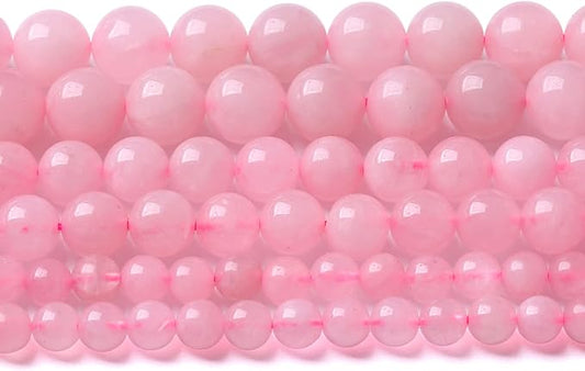 12MM 32PCS Natural Stone Brazilian Rose Quartz Crystal Beads for Jewelry Making DIY Bracelet