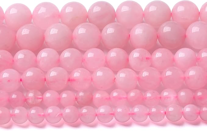 6MM 61PCS Natural Stone Brazilian Rose Quartz Crystal Beads for Jewelry Making DIY Bracelet